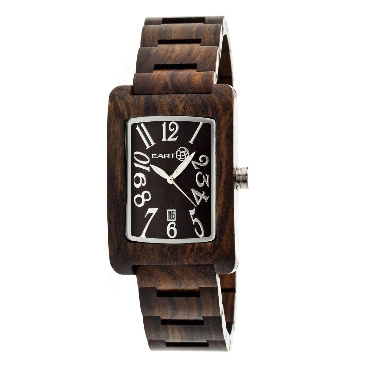 Earth Wood Trunk Bracelet Watch w/Date