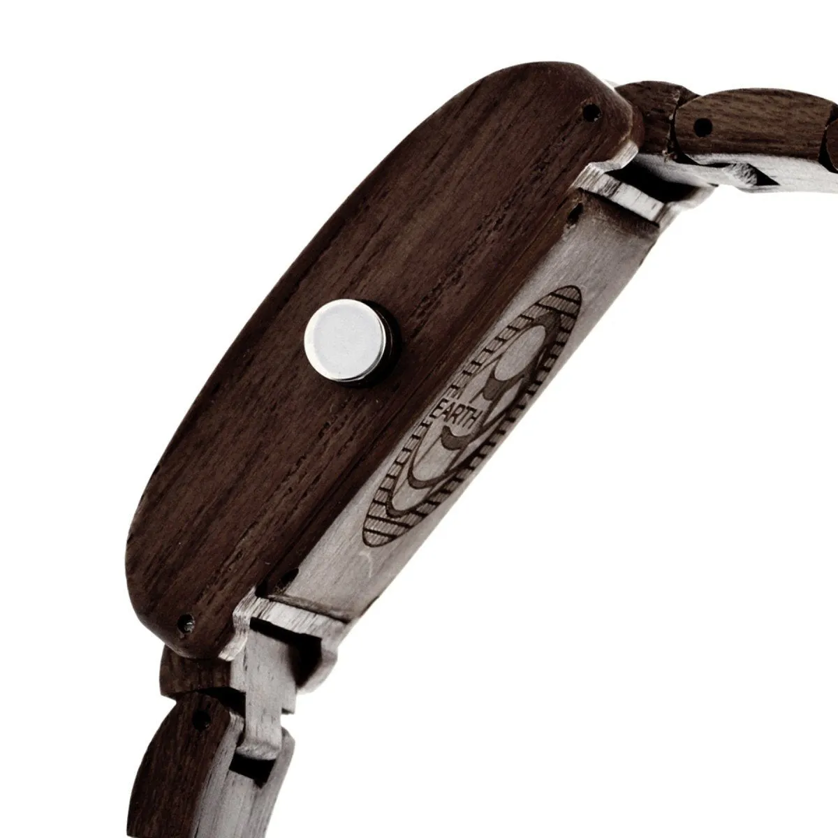 Earth Wood Trunk Bracelet Watch w/Date