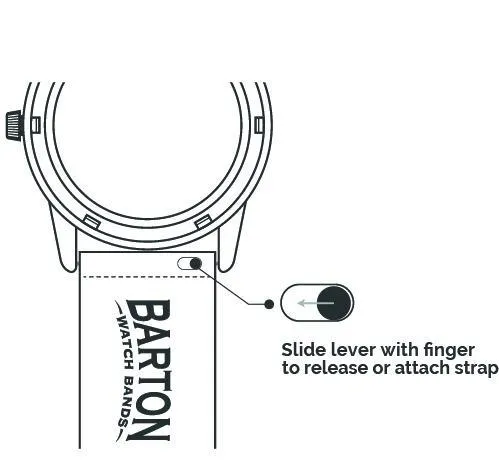 Fossil Gen 5 | Black Leather &  Stitching by Barton Watch Bands