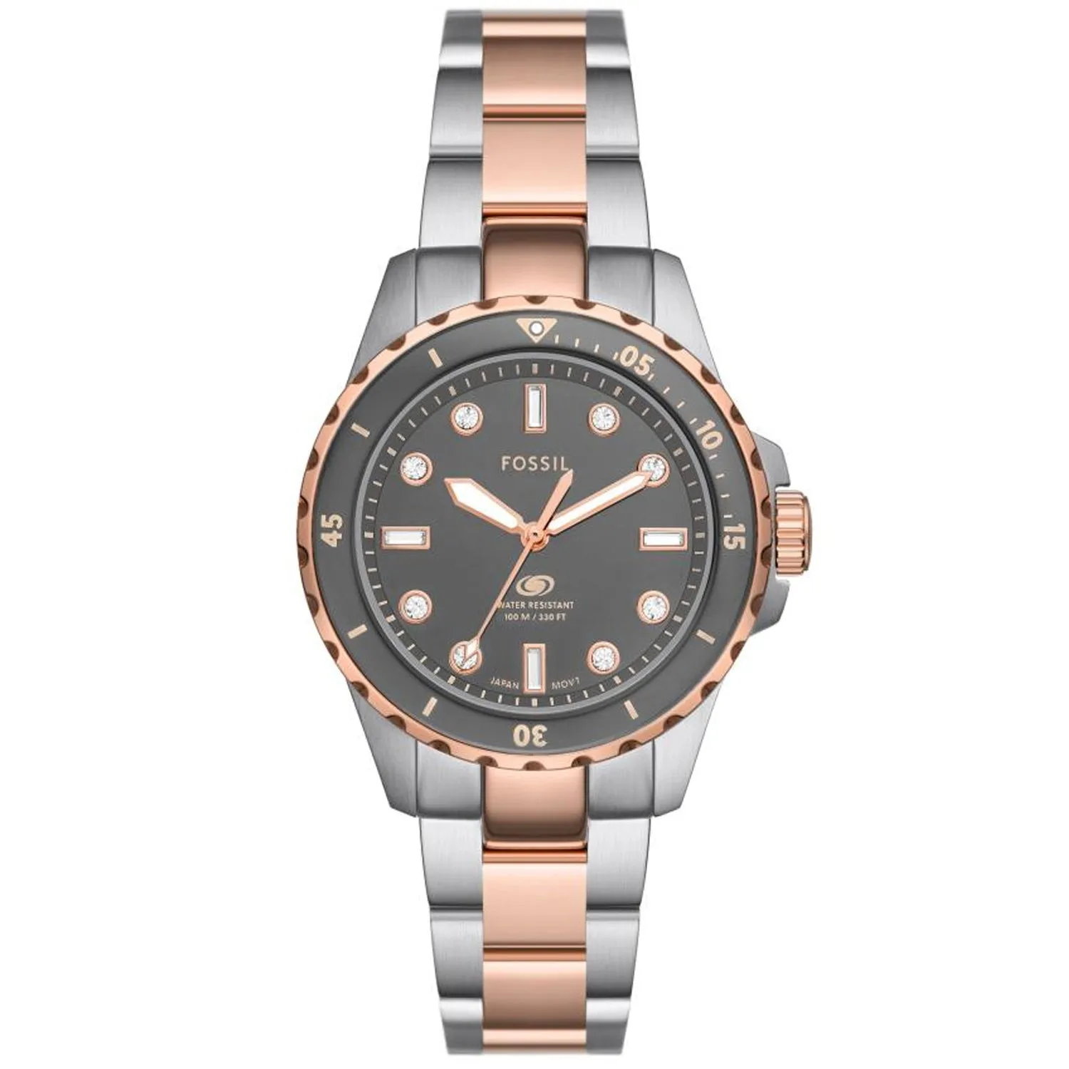 Fossil Women's Blue Dive Gray Dial Watch - ES5348