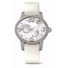 Girard Perregaux Cats Eye 18kt White Gold Diamond Automatic Ladies Watch 80480D53P762-KK7A
