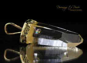 Golden Lemurian Light Language Pendant 22k (RESERVED)