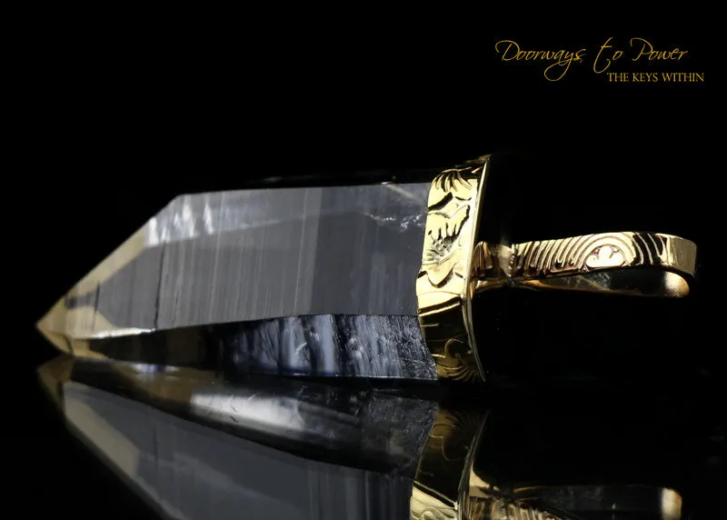 Golden Lemurian Light Language Pendant 22k (RESERVED)