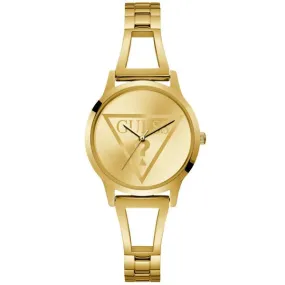 Guess Lola Gold Stainless Steel Gold Dial Quartz Watch for Ladies - W1145L3