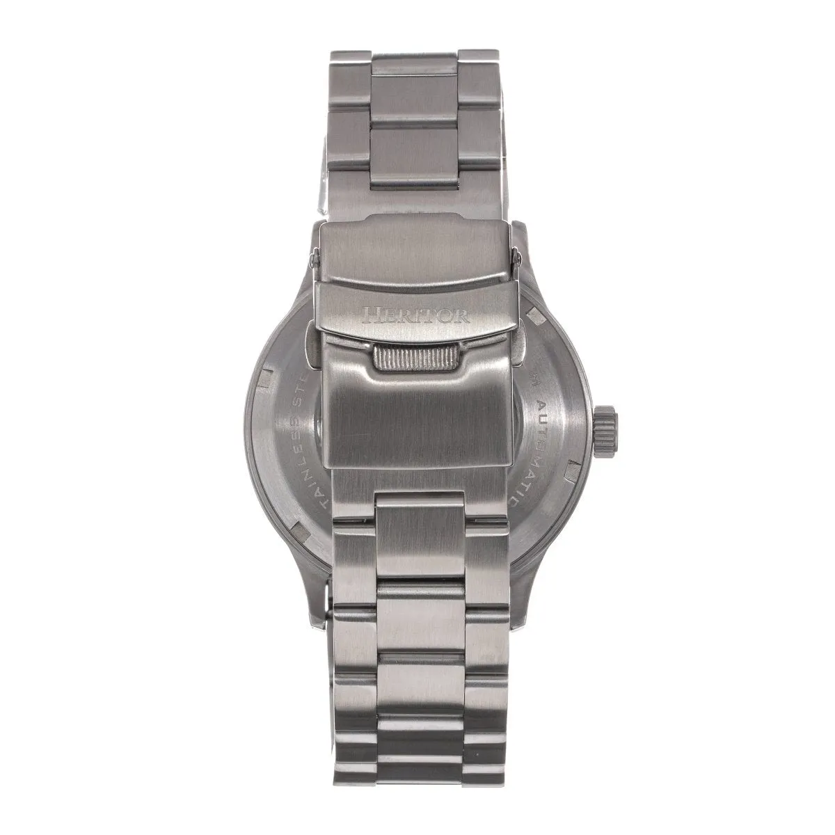 Heritor Automatic Oscar Semi-Skeleton Leather-Band Watch