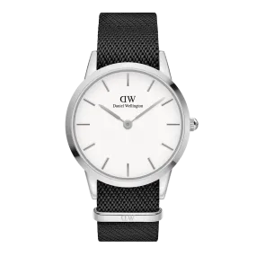 Iconic Black NATO White Dial