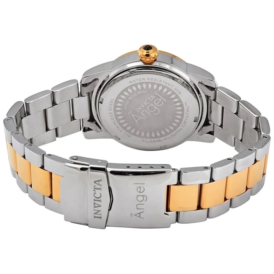 Invicta Angel Crystal White Mother of Pearl Dial Ladies Watch 28471