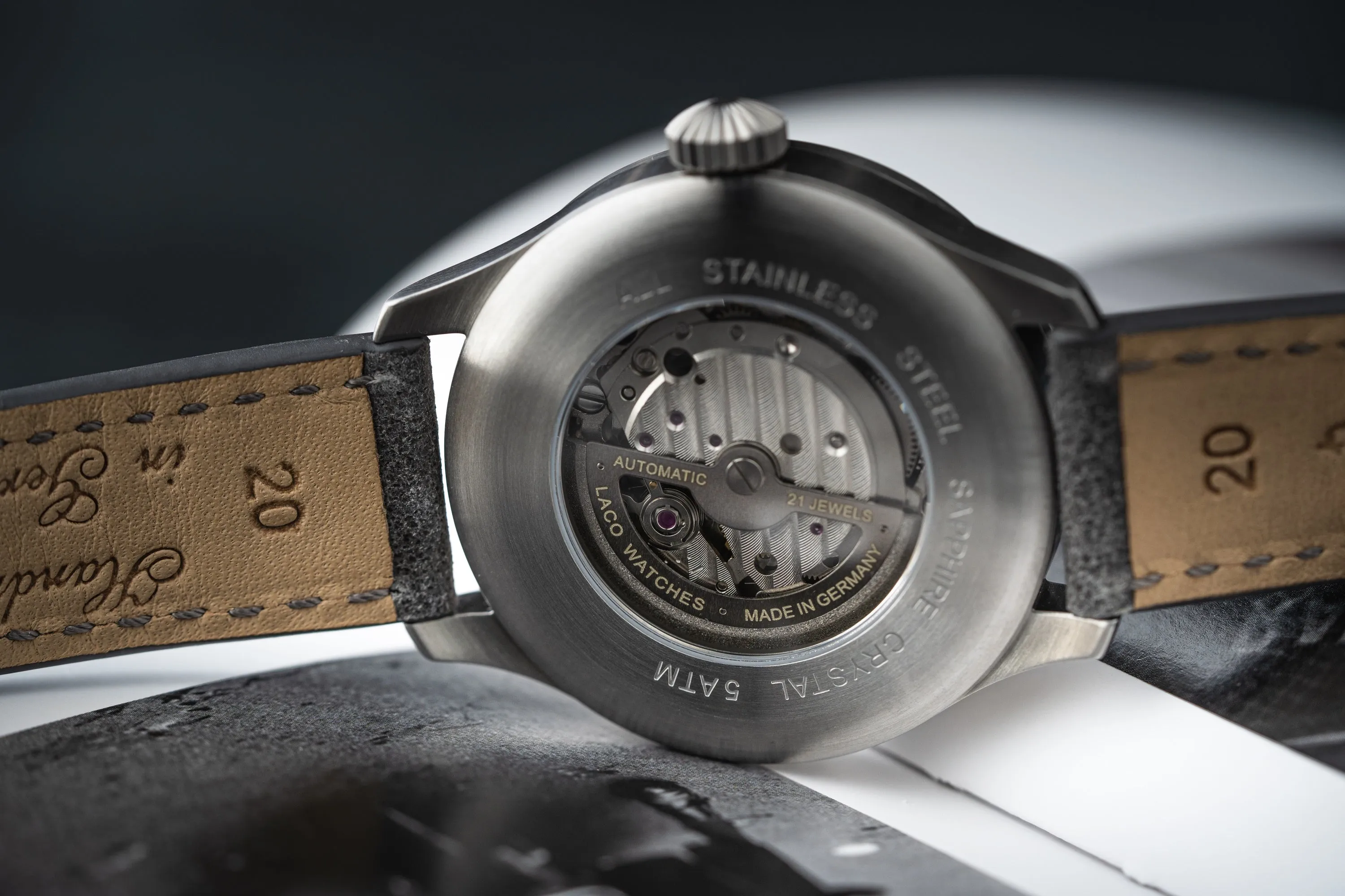 LACO PILOT WATCHES BASIC AUGSBURG GRAU 42 MM AUTOMATIC