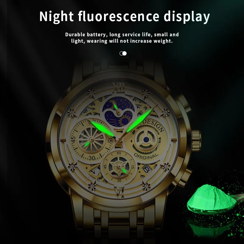 LIGE Fashion Mens Watches Top Brand Luxury Wrist Watch Quartz Clock Gold Watch Men Waterproof Chronograph Relogio Masculino