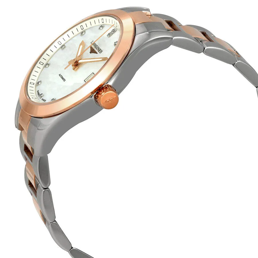 Longines Conquest Classic Mother of Pearl Diamond Ladies Watch L2.385.5.87.7