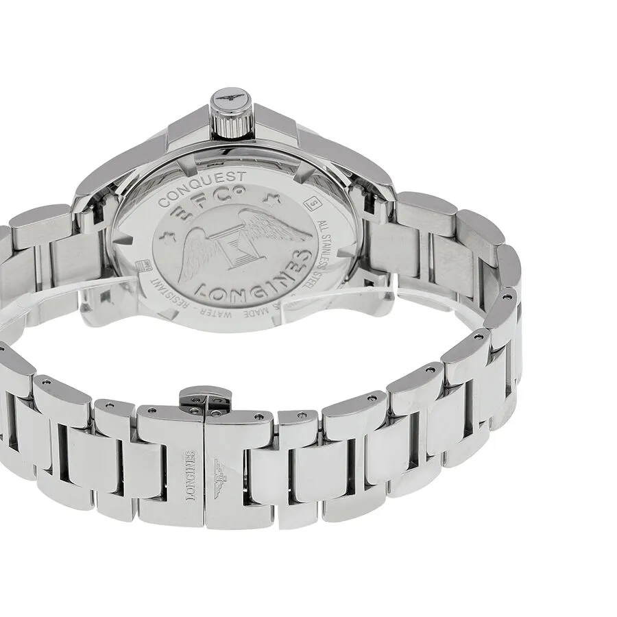 Longines Conquest Mother of Pearl Diamond Dial Stainless Steel Watch L3.281.0.87.6