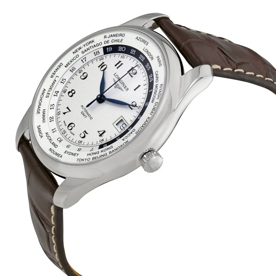 Longines Master Automatic GMT Silver Dial Men's Watch L2.802.4.70.3