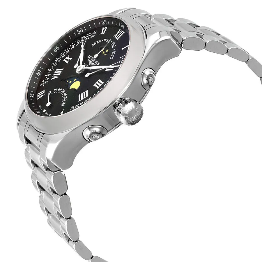 Longines Master Retrograde Seconds Automatic Black Dial Men's Watch L27394516 L2.739.4.51.6