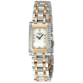 Longines Prima Luna Mother of Pearl Diamond Dial Two Tone Ladies Watch 51585897 L51585897