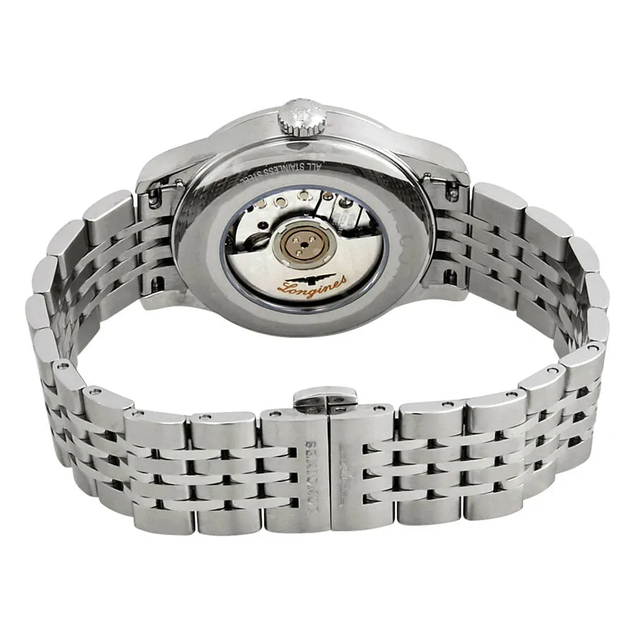 Longines Record Automatic Chronometer Diamond Black Dial Ladies Watch L2.321.4.57.6