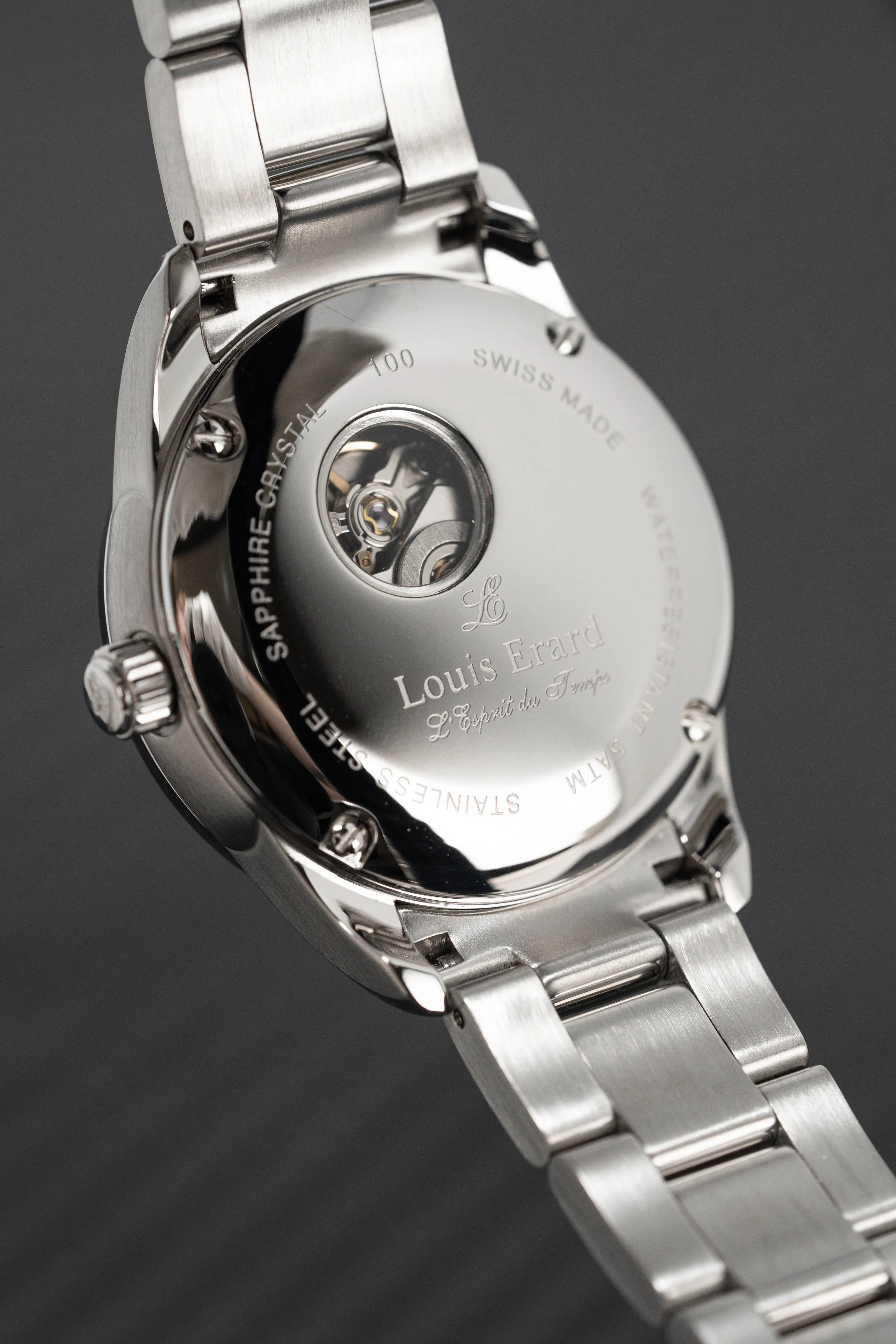 Louis Erard Watch Ladies Heritage Sport Diamond Silver 20100SE01.BMA17