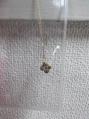 Lucky Clover Diamond Necklace 18K YG P2217CH5