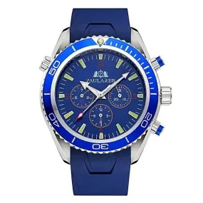 Luxury Automatic Bond Chrono Watch - Rubber Strap
