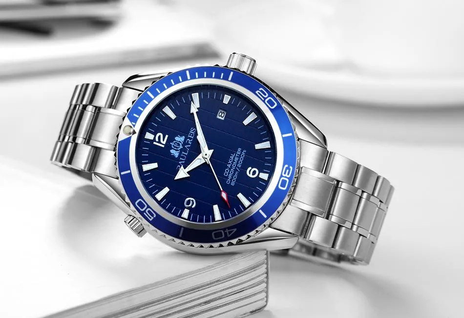 Luxury Automatic Bond Stainless Steel Watch