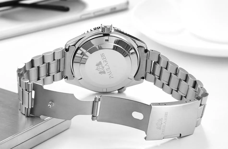Luxury Automatic Bond Stainless Steel Watch