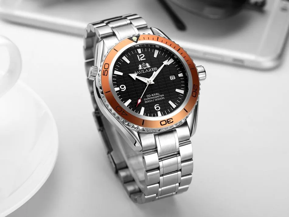 Luxury Automatic Bond Stainless Steel Watch