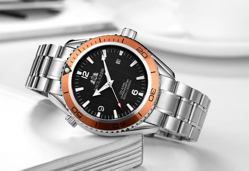 Luxury Automatic Bond Stainless Steel Watch