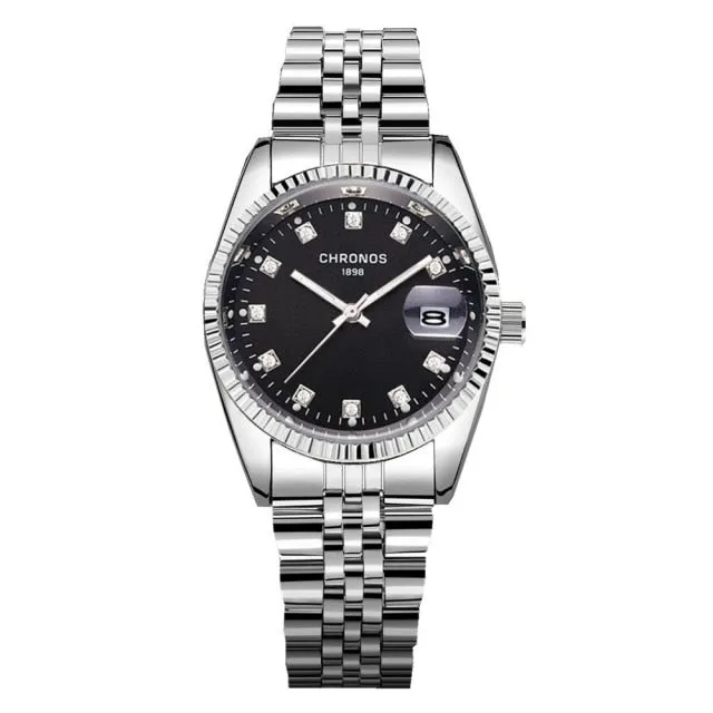 Luxury Gold  Couple Watch Diamond Women's Watch