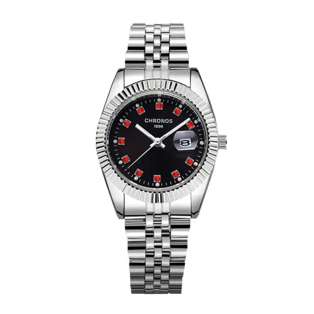 Luxury Gold  Couple Watch Diamond Women's Watch