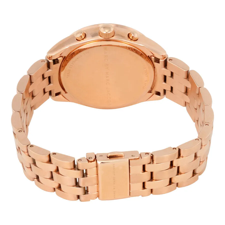 Marc By Marc Jacobs Peeker Chronograph Rose Gold-tone Ladies Watch MBM3394