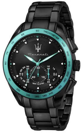 Maserati Aqua Edition Chronograph Black Dial Quartz R8873644002 100M Mens Watch