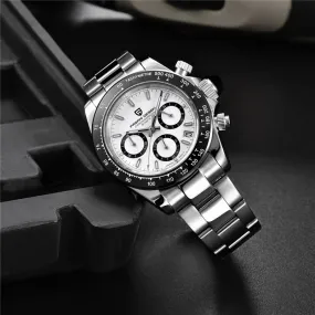 Men's Stainless Steel Waterproof Silver Analog Watches