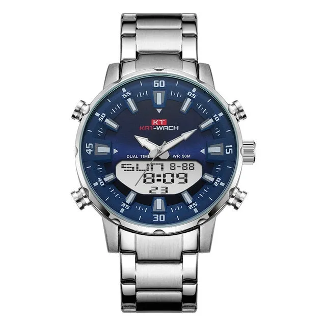 Mens Watches Top Luxury Brand Men Sports Watches Men's LED Digital Quartz Clock Waterproof Military Wrist Watch black waches