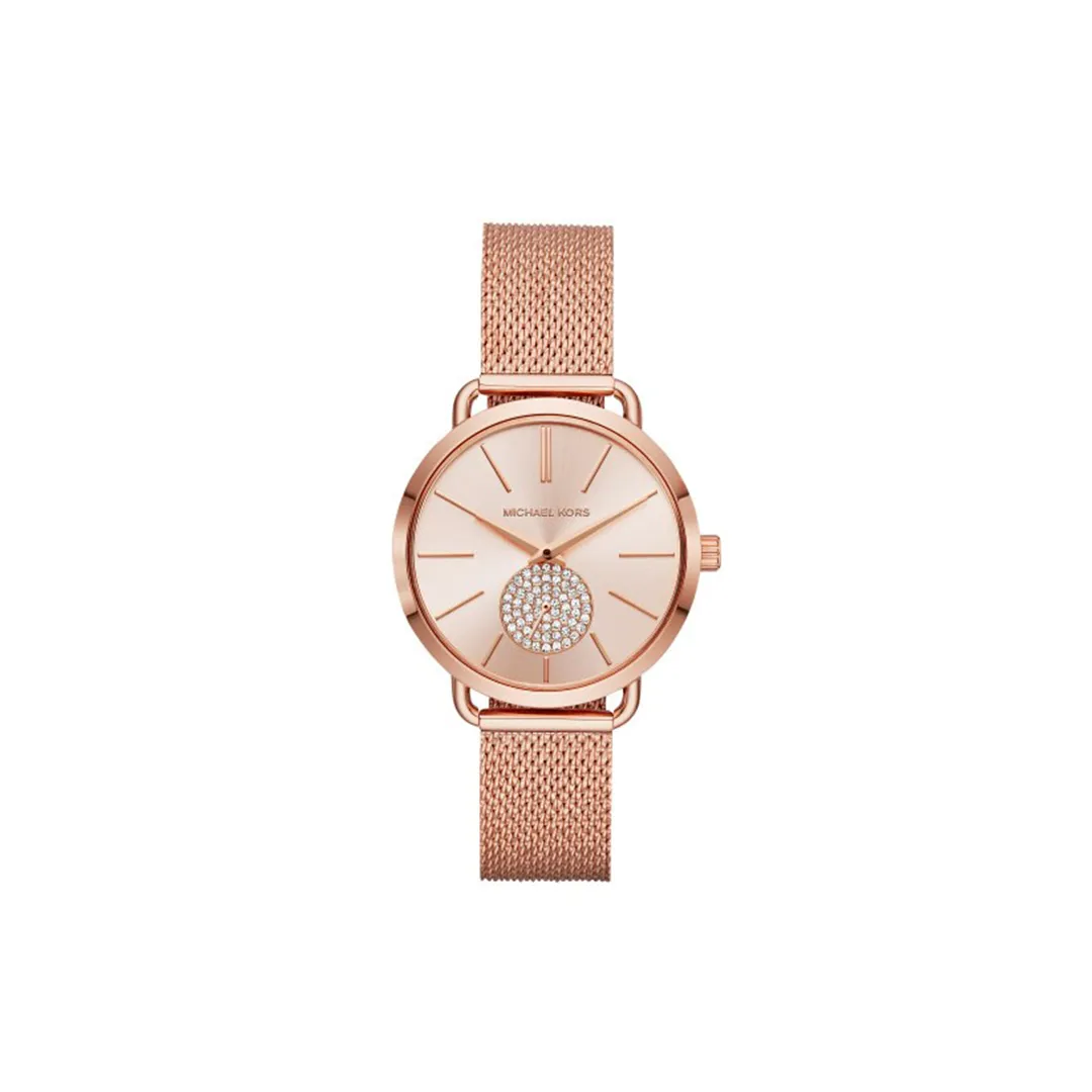 Michael Kors Portia Rose Gold-Tone Watch