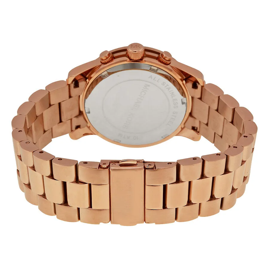 Michael Kors Runway Chronograph Gold Dial Ladies Watch MK5128