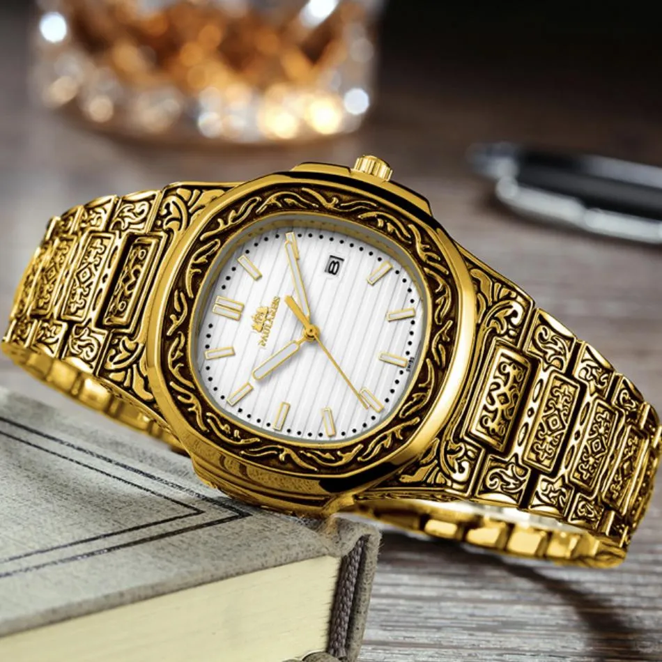 MLB 'Norman' Luxury Engraved Vintage Watch