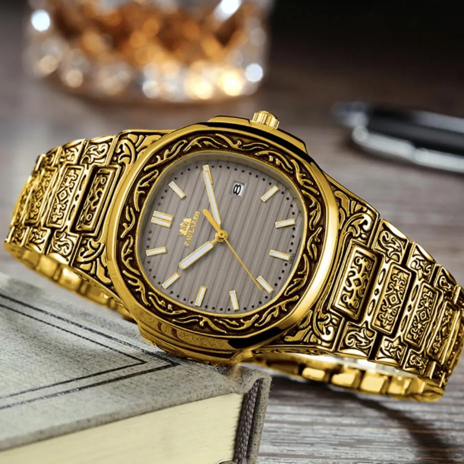 MLB 'Norman' Luxury Engraved Vintage Watch