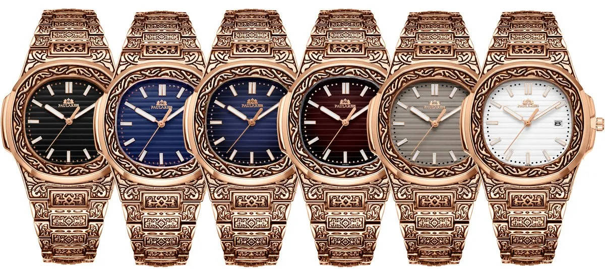 MLB 'Norman' Luxury Engraved Vintage Watch