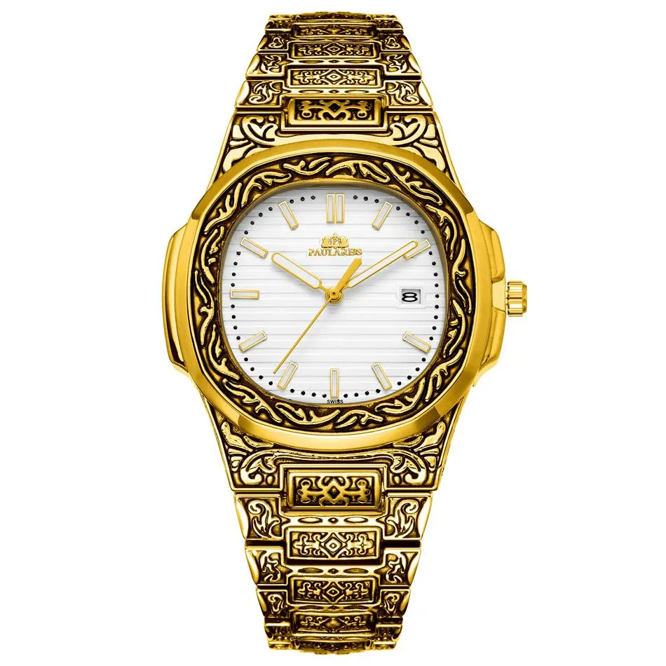 MLB 'Norman' Luxury Engraved Vintage Watch