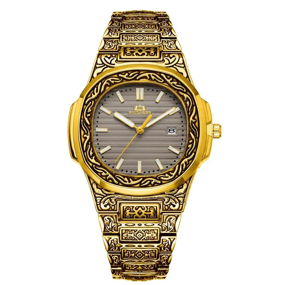 MLB 'Norman' Luxury Engraved Vintage Watch