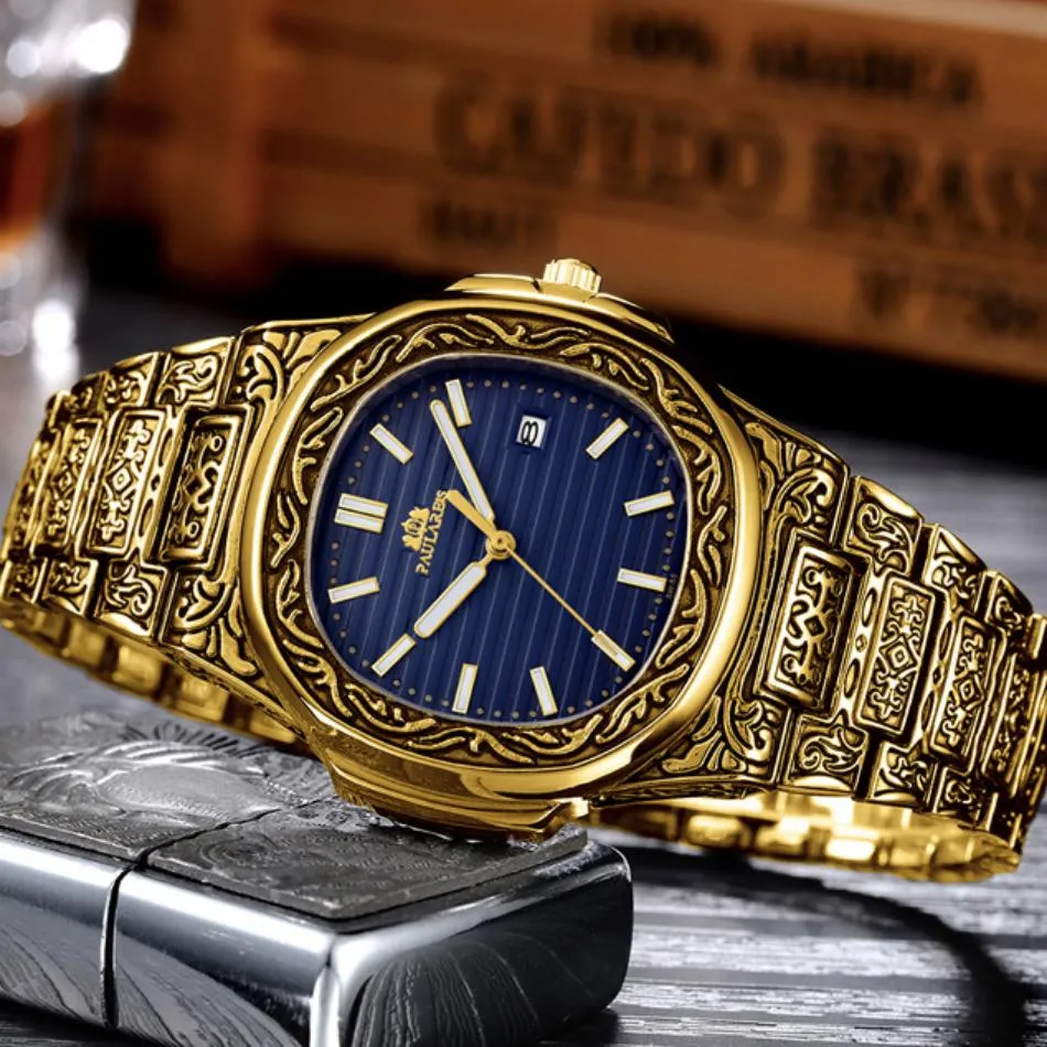 MLB 'Norman' Luxury Engraved Vintage Watch