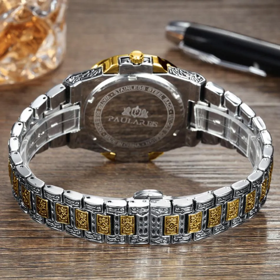 MLB 'Norman' Luxury Engraved Vintage Watch