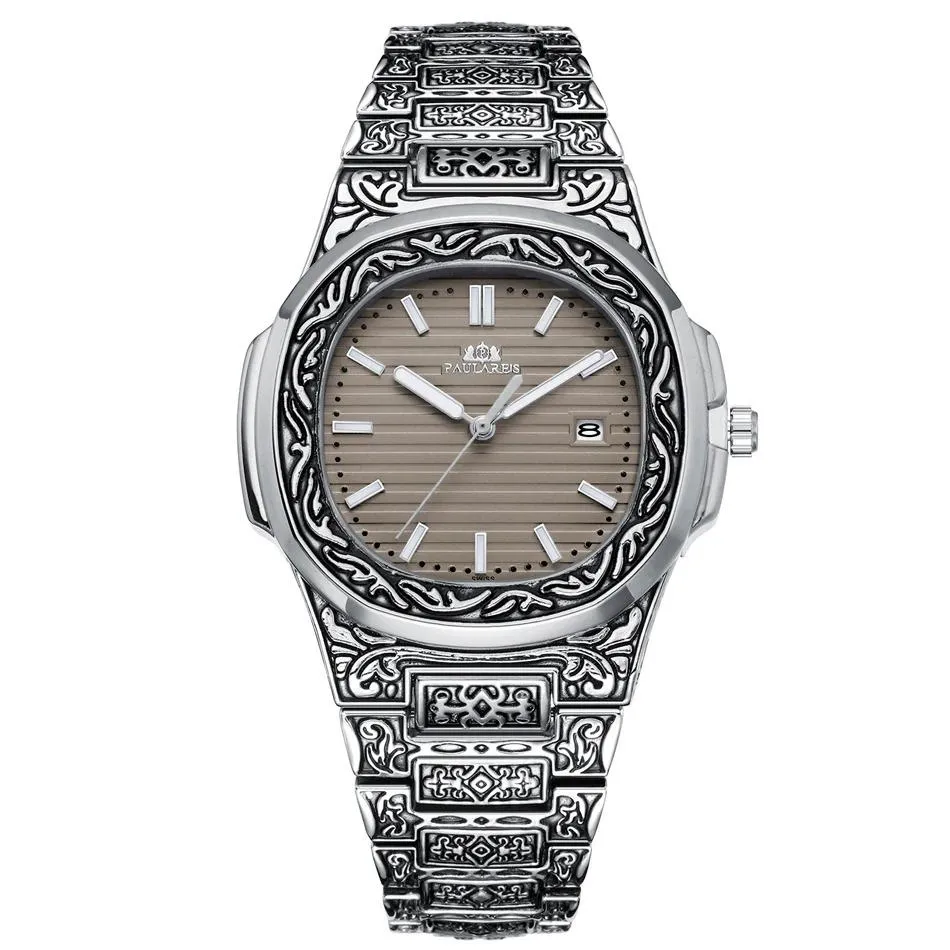 MLB 'Norman' Luxury Engraved Vintage Watch