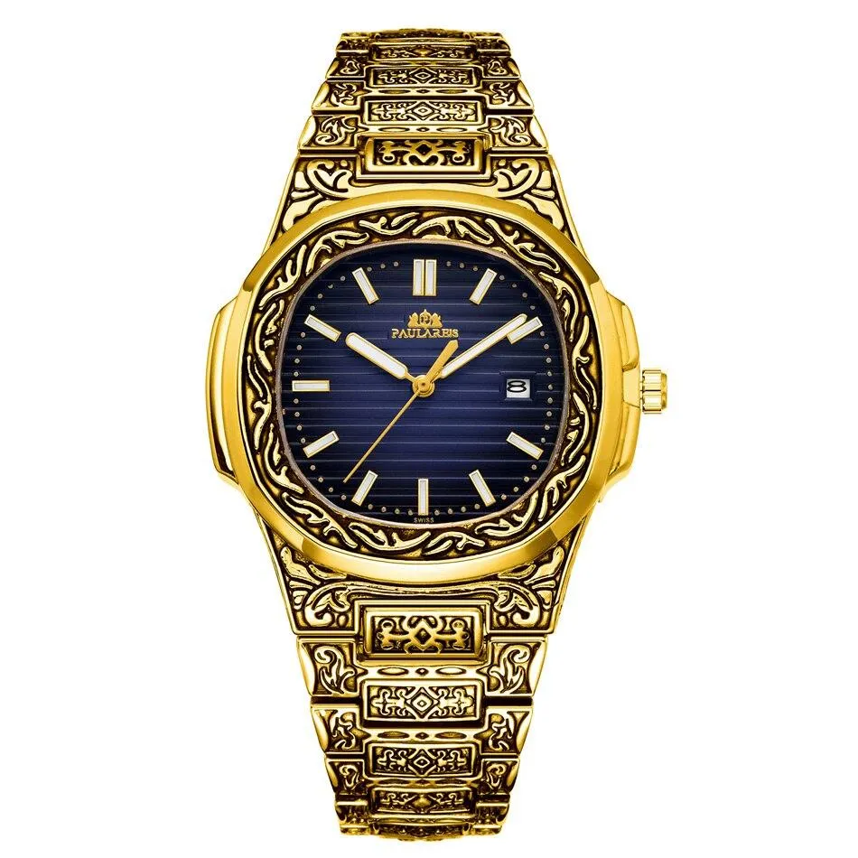 MLB 'Norman' Luxury Engraved Vintage Watch