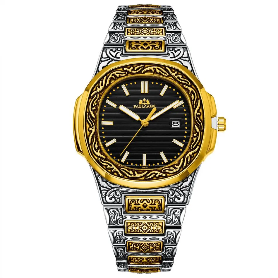 MLB 'Norman' Luxury Engraved Vintage Watch
