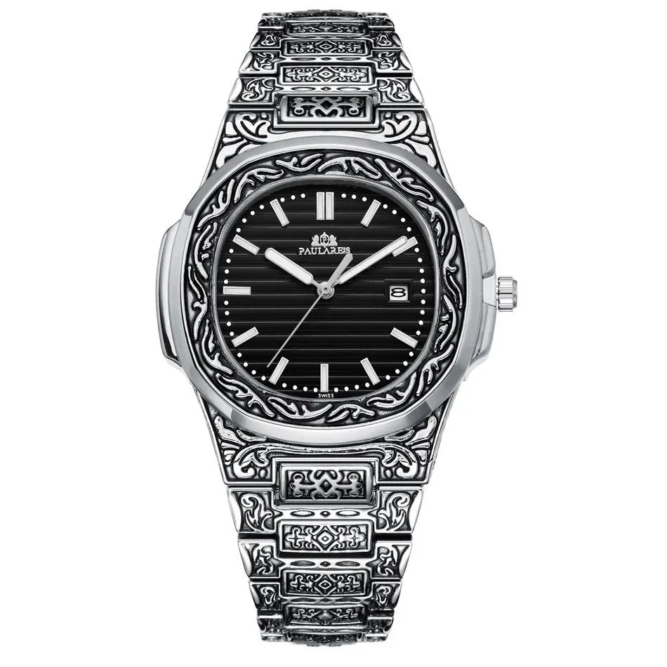 MLB 'Norman' Luxury Engraved Vintage Watch