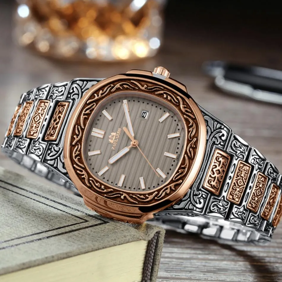 MLB 'Norman' Luxury Engraved Vintage Watch