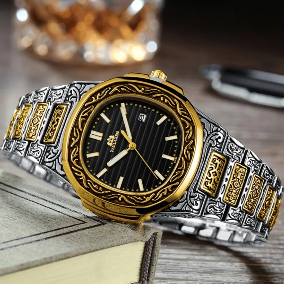 MLB 'Norman' Luxury Engraved Vintage Watch