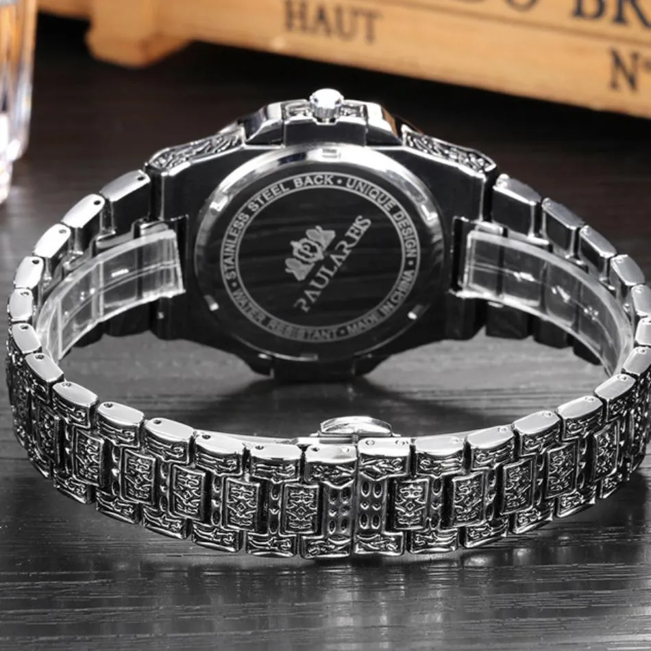 MLB 'Norman' Luxury Engraved Vintage Watch