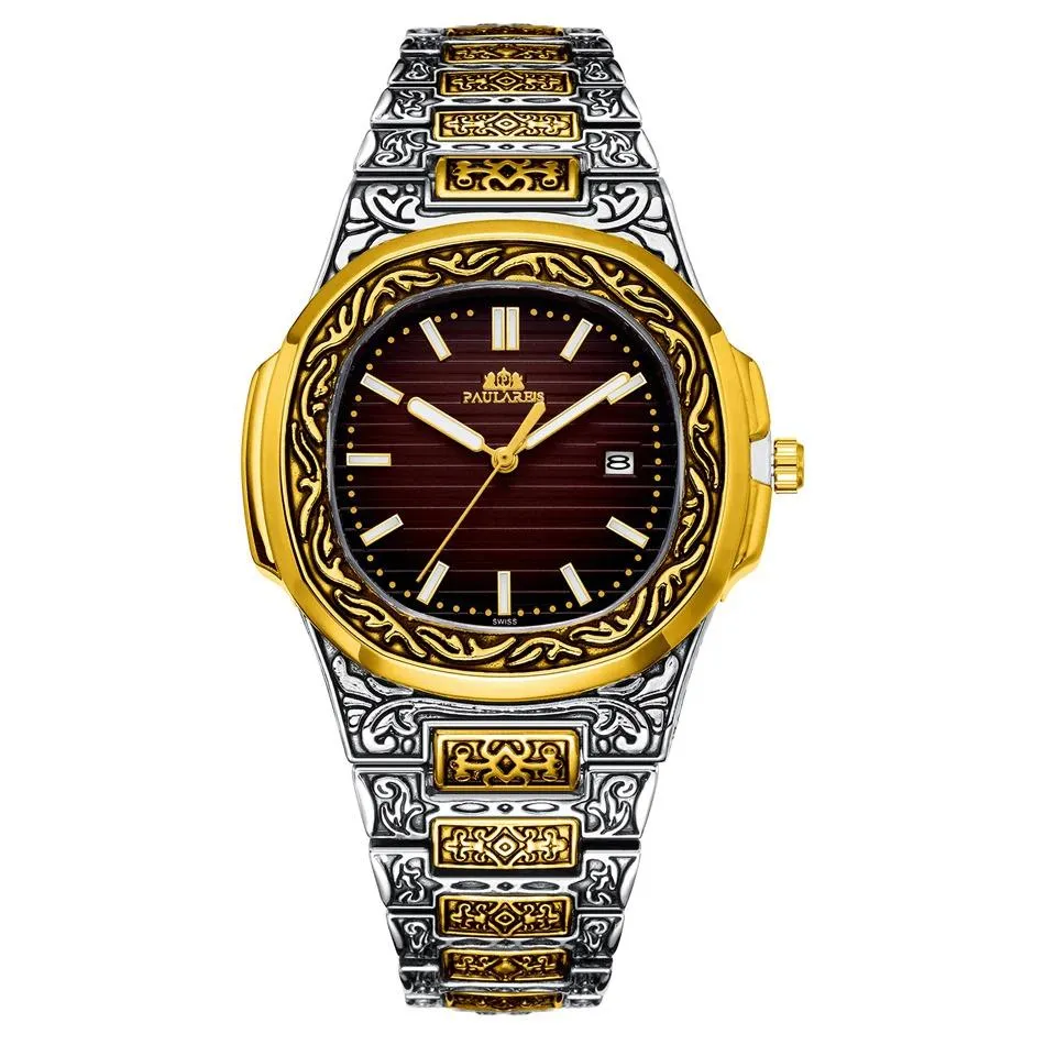 MLB 'Norman' Luxury Engraved Vintage Watch