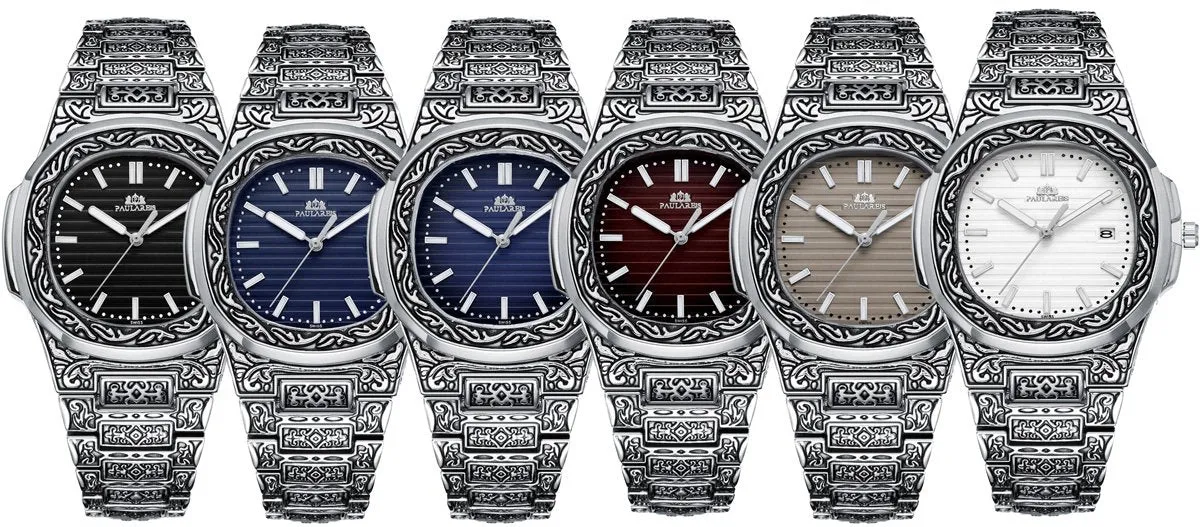 MLB 'Norman' Luxury Engraved Vintage Watch